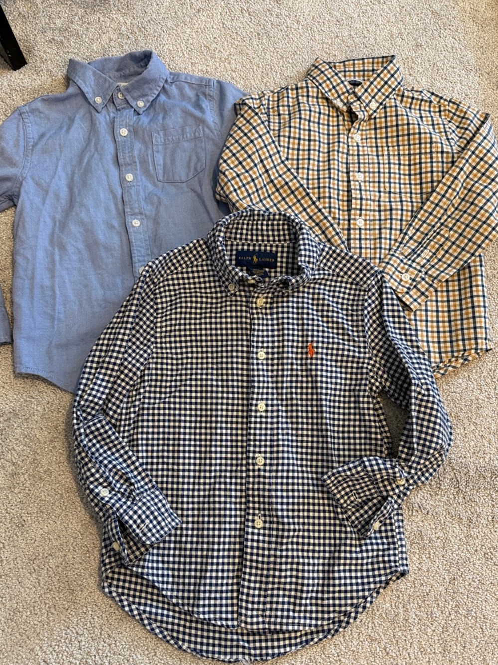 Ralph Lauren and Janie and Jack bundle button down shirts size 4